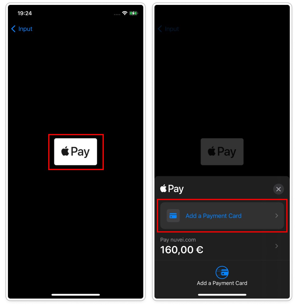 ApplePay button