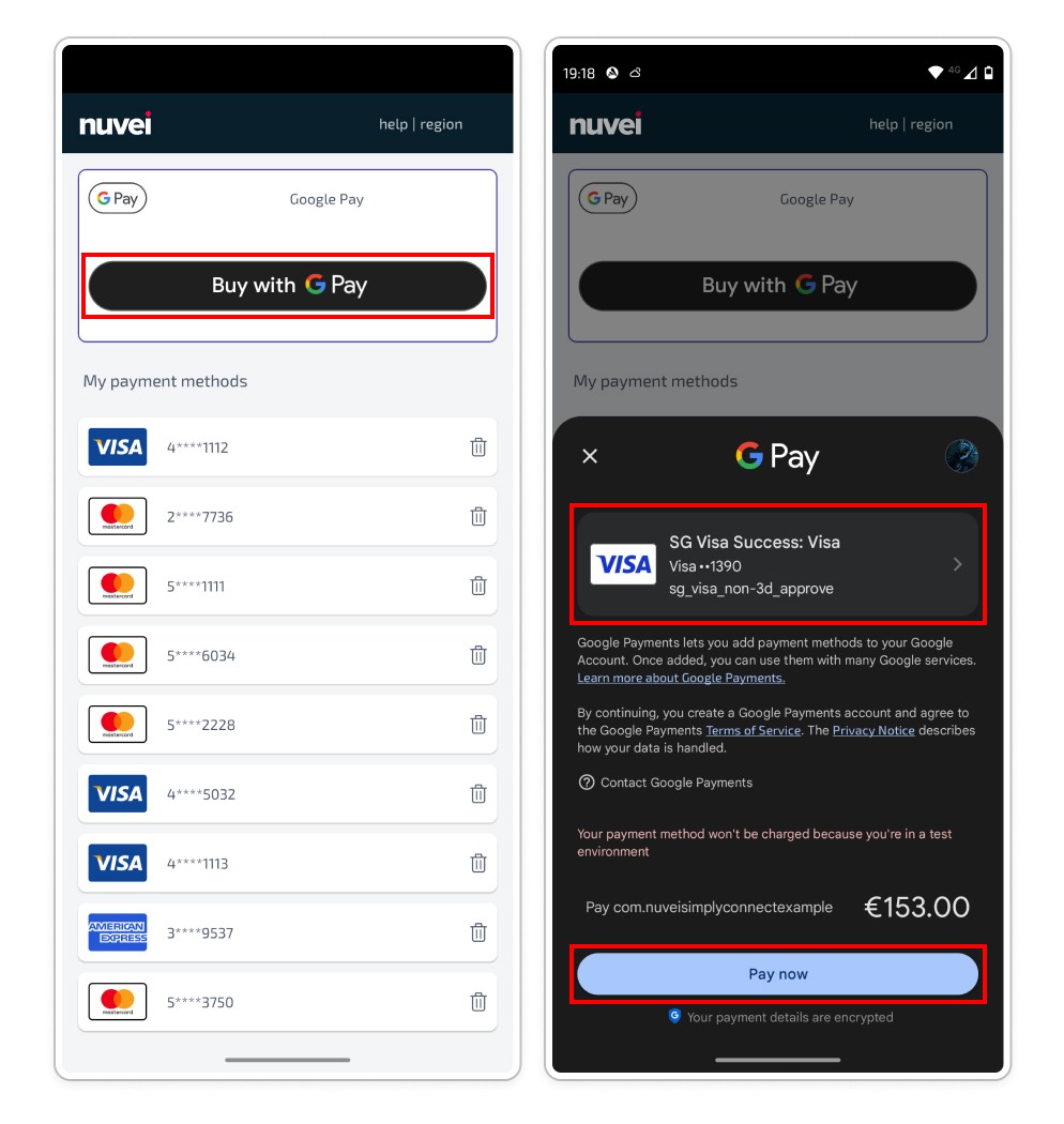 GooglePay button